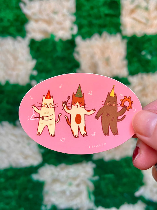 cat band sticker