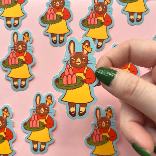 Rabbit jelly sticker