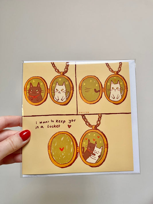 Cat locket Cards